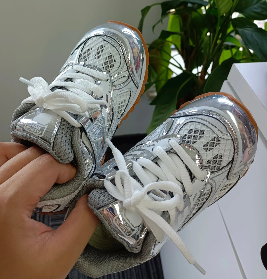 Children shoes silver