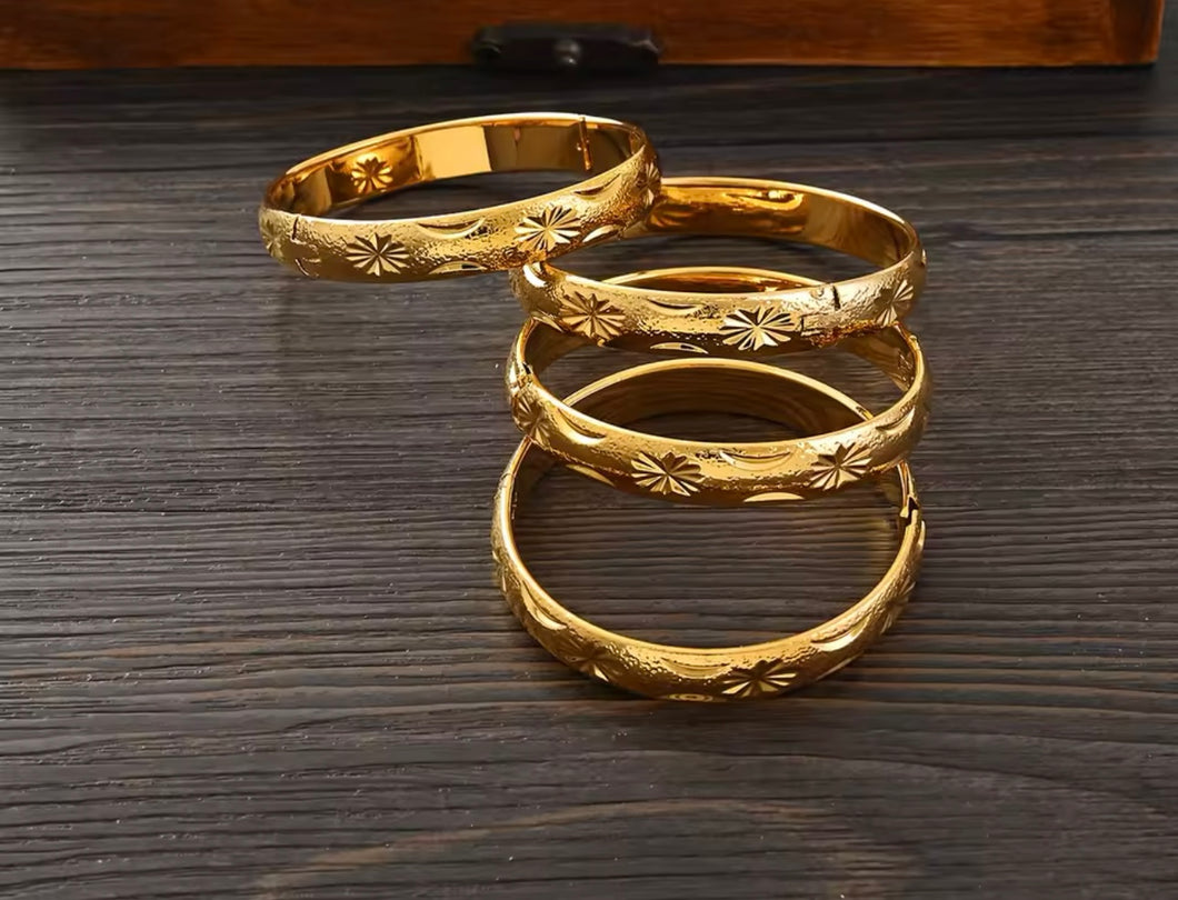 Baby girl  bangles 3 pieces ages 3-8 years old