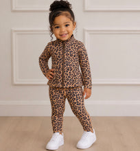 Load image into Gallery viewer, Leopard print yoga set for kids sizes that are PRE ORDER 20-30 business days
